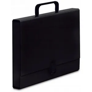 Teczka z rączką VauPe A4/4cm Classic, Czarna